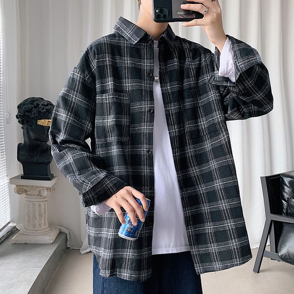 2021 new beach plaid shirt for autumn spring clothes long sleeve shirts of men oversized 5xl yw3f, White;black
2021 new beach plaid shirt for autumn spring clothes long sleeve shirts of men oversized 5xl yw3f, White;black