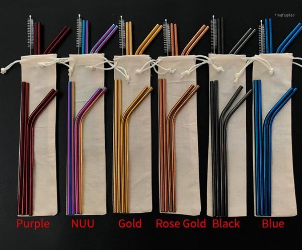 drinking straws 6 colors customized bag packing 4+1 reusable stainless steel set metal with cleaning brush sn22461
drinking straws 6 colors customized bag packing 4+1 reusable stainless steel set metal with cleaning brush sn22461