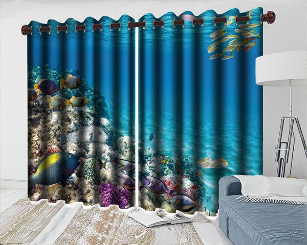 modern animal window 3d curtain colored fish curtains in the sea hd digital print 3d beautiful landscape blackout curtains
modern animal window 3d curtain colored fish curtains in the sea hd digital print 3d beautiful landscape blackout curtains