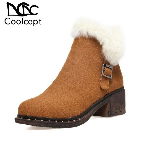 boots coolcept size 32-43 women ankle warm thick fur high heel winter shoes zipper buckle fashion snow boot lady footwear1, Black
boots coolcept size 32-43 women ankle warm thick fur high heel winter shoes zipper buckle fashion snow boot lady footwear1, Black