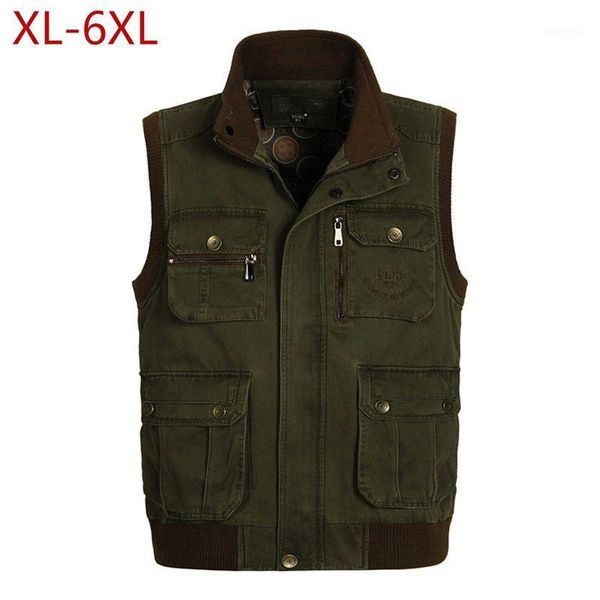 men's vests spring autumn men big size xl-6xl cotton vest multi pockets army green khaki waistcoat male pography sleeveless collar jack, Black;white
men's vests spring autumn men big size xl-6xl cotton vest multi pockets army green khaki waistcoat male pography sleeveless collar jack, Black;white