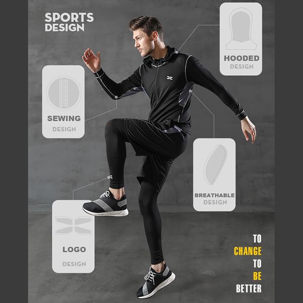 gym clothing 5/6 pcs/set men's tracksuit fitness suit compression sports running clothes workout basketball, White;black
gym clothing 5/6 pcs/set men's tracksuit fitness suit compression sports running clothes workout basketball, White;black