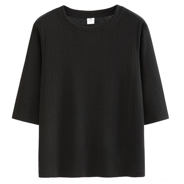 2020 coat new white medium sleeve with t-shirt and t-shirt with a base underneaththin t-shirtwomen's loose 5-sleeve 0zqla