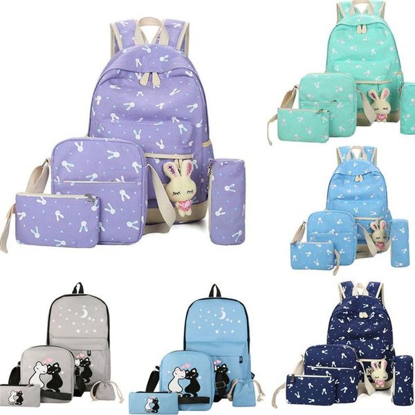 storage bags 4pcs set women cute backpack girl school fashion shoulder bag canvas travel
storage bags 4pcs set women cute backpack girl school fashion shoulder bag canvas travel