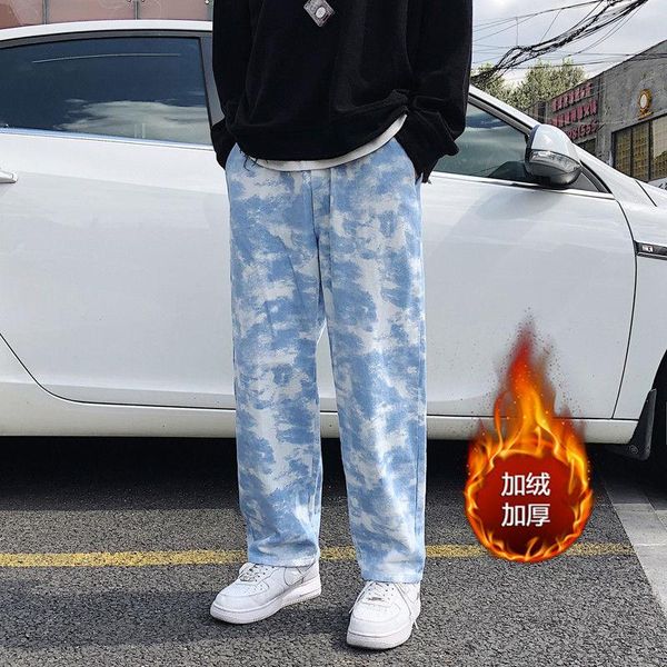 men's jeans 2021 autumn and winter youth loose tie-dye fashion casual all-match straight leg pants white/pink, Blue
men's jeans 2021 autumn and winter youth loose tie-dye fashion casual all-match straight leg pants white/pink, Blue