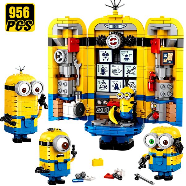 956pcs movie minions and their lair blocks building blocks brick creator city 75551 lepining toys despicable me for children 1008
956pcs movie minions and their lair blocks building blocks brick creator city 75551 lepining toys despicable me for children 1008
