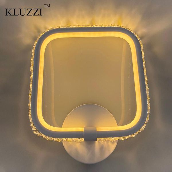 modern led square aluminum crystal decorative wall light luminaria home lighting living room wall light lampshade for bathroom
modern led square aluminum crystal decorative wall light luminaria home lighting living room wall light lampshade for bathroom