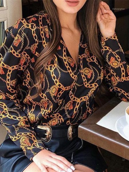 2020 women elegant fashion work office stylish blouse female eye-catching chain print v-neck casual shirt1, White
2020 women elegant fashion work office stylish blouse female eye-catching chain print v-neck casual shirt1, White