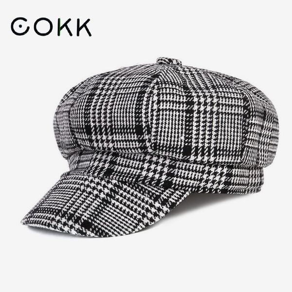 cokk women newsboy cap autumn winter black white felt hats for women vintage thick octagonal cap female casual boina y200602, Blue;gray
cokk women newsboy cap autumn winter black white felt hats for women vintage thick octagonal cap female casual boina y200602, Blue;gray