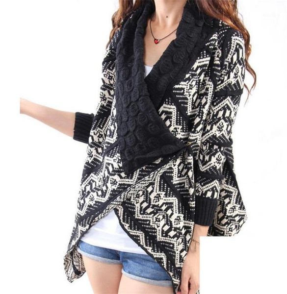 new selling european american geometric pattern bubble collar knitted cardigan sweater coat fashion casual versatile shawl1, White
new selling european american geometric pattern bubble collar knitted cardigan sweater coat fashion casual versatile shawl1, White