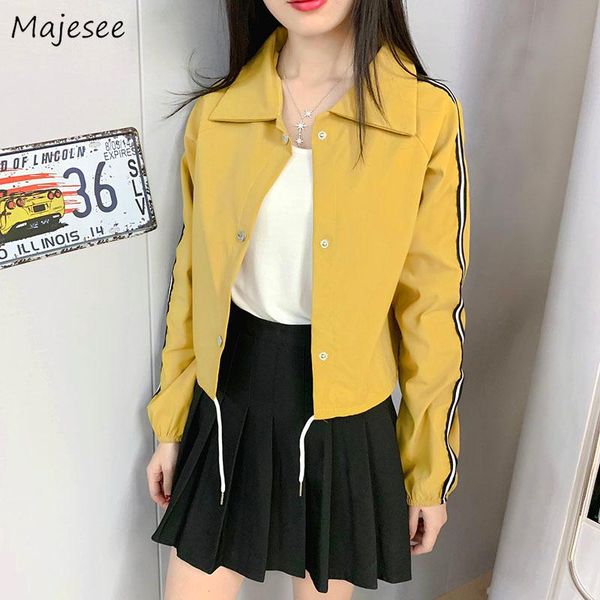 jackets women spring autumn striped single breasted wide-waisted all-match chic womens simple coat outwear korean style harajuku, Black;brown
jackets women spring autumn striped single breasted wide-waisted all-match chic womens simple coat outwear korean style harajuku, Black;brown