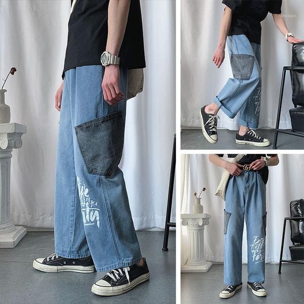 2020 autumn new big pocket printed jeans men's nine-point dad straight leg ankle-length youth fashion casual pants m-2xl1, Black
2020 autumn new big pocket printed jeans men's nine-point dad straight leg ankle-length youth fashion casual pants m-2xl1, Black