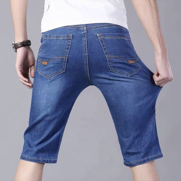 summer ultra-thin stretch and shorts and jeans shorts men's large size medium pants men's five-point straight seven-point jeans 5r, Blue
summer ultra-thin stretch and shorts and jeans shorts men's large size medium pants men's five-point straight seven-point jeans 5r, Blue