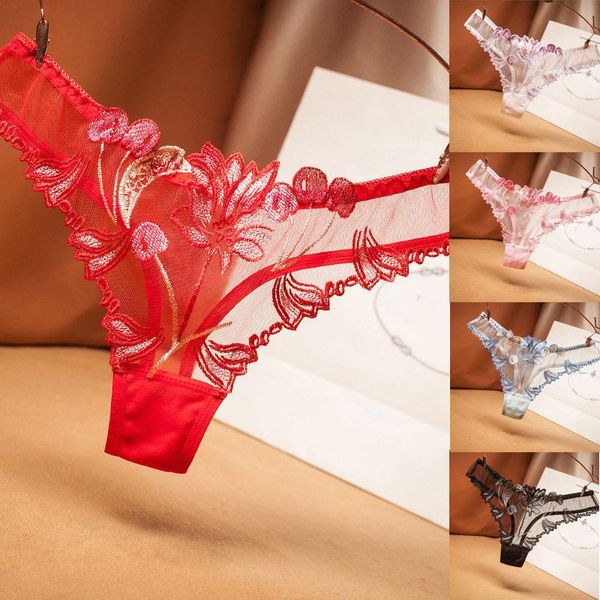 women's panties women lace low-waist solid briefs embroidery thong transparent hollow out underwear female g string, Black;pink
women's panties women lace low-waist solid briefs embroidery thong transparent hollow out underwear female g string, Black;pink