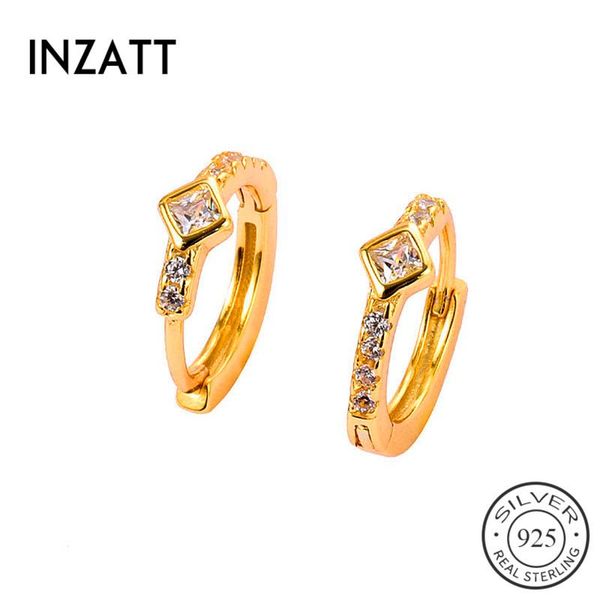 INZAReal 925 Sterling Silver Zircon Geometric Hoop Earrings For Fashion Women Party Fine Jewelry Minimalist Accessories Gift, Golden;silver
INZAReal 925 Sterling Silver Zircon Geometric Hoop Earrings For Fashion Women Party Fine Jewelry Minimalist Accessories Gift, Golden;silver