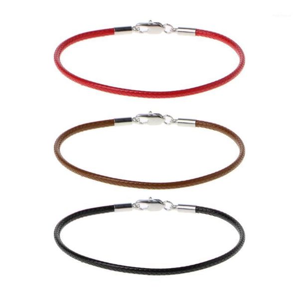 charm bracelets classic fashion black leather string bracelet red line jewelry rope women's lobster bracelets1, Golden;silver
charm bracelets classic fashion black leather string bracelet red line jewelry rope women's lobster bracelets1, Golden;silver