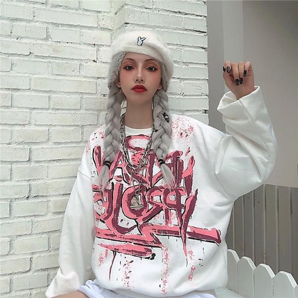 женщины sweasthirt женские 2020 новых граффити печати толстовка lady hip hop harajuku японских женский tops уличных, Black
женщины sweasthirt женские 2020 новых граффити печати толстовка lady hip hop harajuku японских женский tops уличных, Black