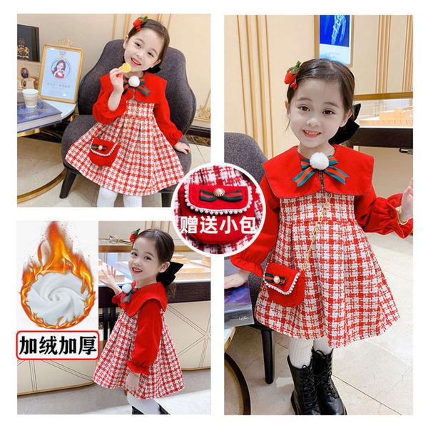 new girls' drs 2021 winter sweet children's plaid plush warm skirt 3toeu1h1, Red;yellow
new girls' drs 2021 winter sweet children's plaid plush warm skirt 3toeu1h1, Red;yellow