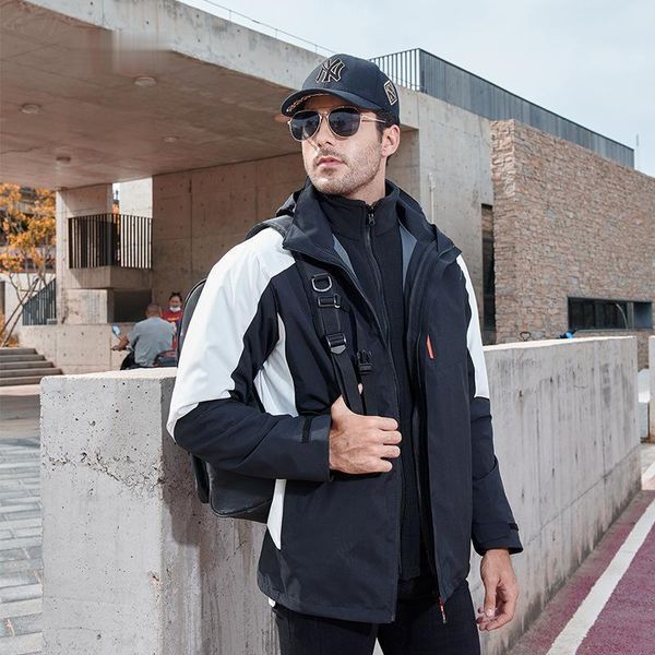 outdoor jacket men's three-in-one two-piece women's thickened liner windproof and waterproof ski suit coat men jacket men, Blue;black
outdoor jacket men's three-in-one two-piece women's thickened liner windproof and waterproof ski suit coat men jacket men, Blue;black