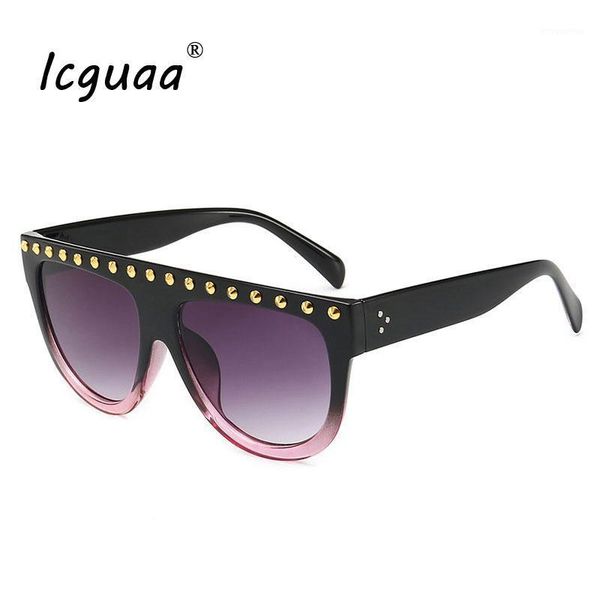 new luxury women rivets sunglasses brand designer oversized vintage sun glasses female ladies feminino eyewear1, White;black
new luxury women rivets sunglasses brand designer oversized vintage sun glasses female ladies feminino eyewear1, White;black