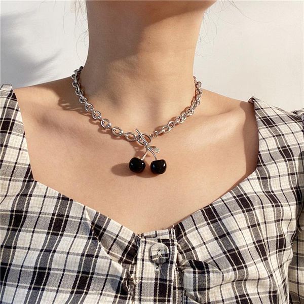 flashbuy new fashion punk black красная вишня кулона металлическая цепь колье колье для женских девушек вечеринка украшения 2021, Silver
flashbuy new fashion punk black красная вишня кулона металлическая цепь колье колье для женских девушек вечеринка украшения 2021, Silver