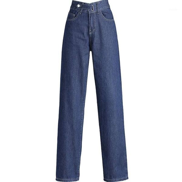 women's wide leg jeans pants high waist blue loose denim pants female full length long trouser blue fall fashion jean p90911
women's wide leg jeans pants high waist blue loose denim pants female full length long trouser blue fall fashion jean p90911