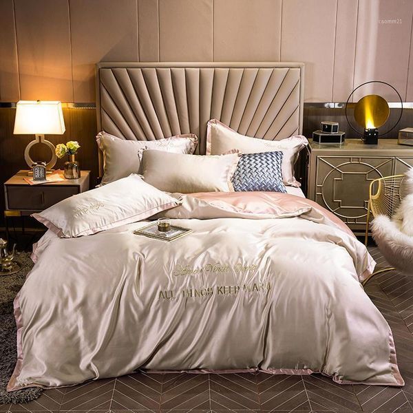 50 embroidery bedding set satin silk solid bedspread luxury duvet cover double bed sheets linens king size1
50 embroidery bedding set satin silk solid bedspread luxury duvet cover double bed sheets linens king size1