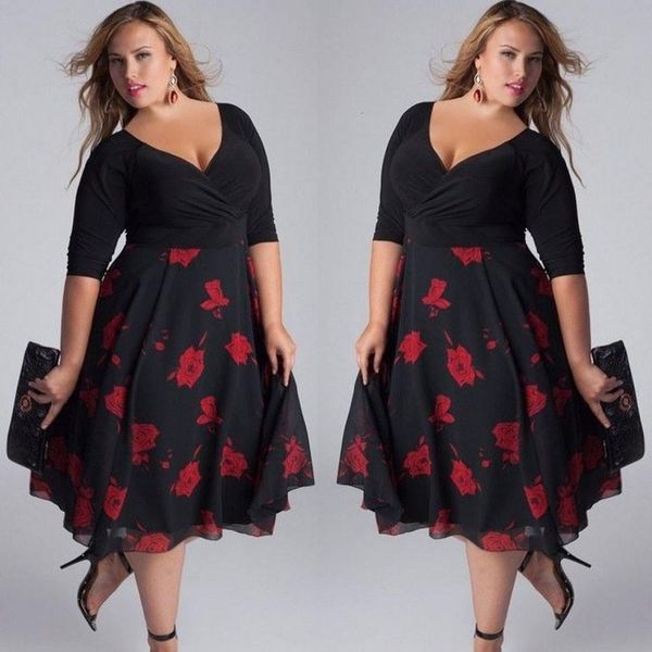 plus size fashion women mid calf dress bodycon dresses floral dress casual summer dress sundress evening party vestidos de fiesta, Black;gray
plus size fashion women mid calf dress bodycon dresses floral dress casual summer dress sundress evening party vestidos de fiesta, Black;gray