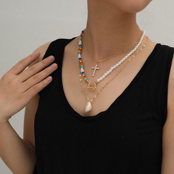 soeuropean beach style bohemia multilayer natural shell women pendant necklace colorful bead cross dangle for female jewelry sqcqpw, Black;white
soeuropean beach style bohemia multilayer natural shell women pendant necklace colorful bead cross dangle for female jewelry sqcqpw, Black;white