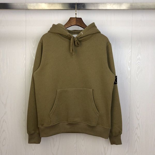 21ss spring compass logo patched women solid hoodie sweatshirts hiphop streetwear men loose hoody hoodi pullover 011802, Black