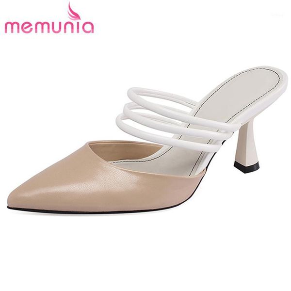 memunia 2020 genuine leather shoes women sandals pointed toe mixed colors thin high heels party shoes woman1, Black
memunia 2020 genuine leather shoes women sandals pointed toe mixed colors thin high heels party shoes woman1, Black