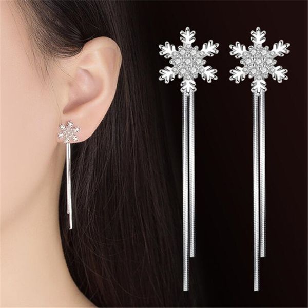 nehzy 925 sterling silver new jewelry woman fashion snowflake hanging style exaggerated in the long female drop earrings q1219
nehzy 925 sterling silver new jewelry woman fashion snowflake hanging style exaggerated in the long female drop earrings q1219