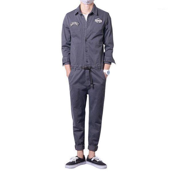 new summer fashion long sleeve mens rompers male single breasted jumpsuit cargo length pants boyfriend zip trousers overalls1, Blue
new summer fashion long sleeve mens rompers male single breasted jumpsuit cargo length pants boyfriend zip trousers overalls1, Blue