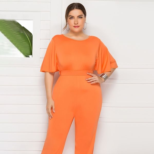 fashion women plus size jumpsuit o-neck half sleeve high waist solid large size playsuit rompers loose casual overalls female y200422, Black;white
fashion women plus size jumpsuit o-neck half sleeve high waist solid large size playsuit rompers loose casual overalls female y200422, Black;white