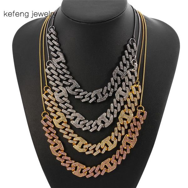 adjustable 16mm miami cuban link chain necklaces iced out crystal rhinestone bling hip hop necklace for men women jewelry, Golden;silver
adjustable 16mm miami cuban link chain necklaces iced out crystal rhinestone bling hip hop necklace for men women jewelry, Golden;silver