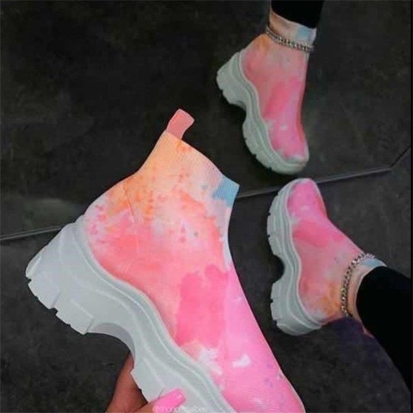 new pink graffiti high boots women damping weaving sock voots for women 2020 fashion walking ankle boots botas mujer, Black;white
new pink graffiti high boots women damping weaving sock voots for women 2020 fashion walking ankle boots botas mujer, Black;white