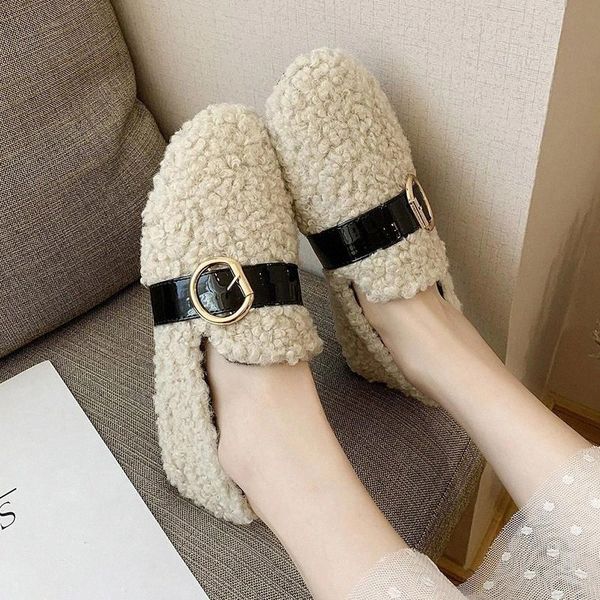 faux lambswool loafers buckle slip on flat shoes woman flats warm 2020 winter autumn casual shoes zapatos mujer black 8747n #uk46
faux lambswool loafers buckle slip on flat shoes woman flats warm 2020 winter autumn casual shoes zapatos mujer black 8747n #uk46