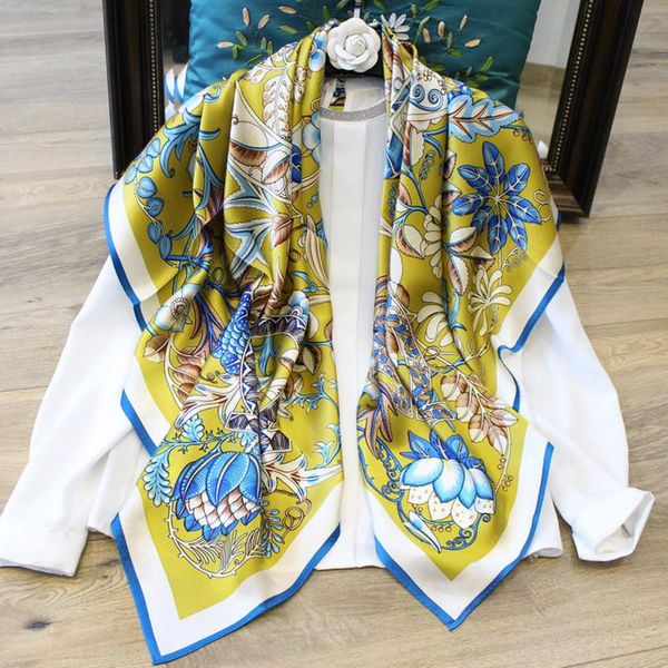 scarves kms silk satin square scarf elegant snow lotus print large shawl 105*105cm/80g, Blue;gray
scarves kms silk satin square scarf elegant snow lotus print large shawl 105*105cm/80g, Blue;gray