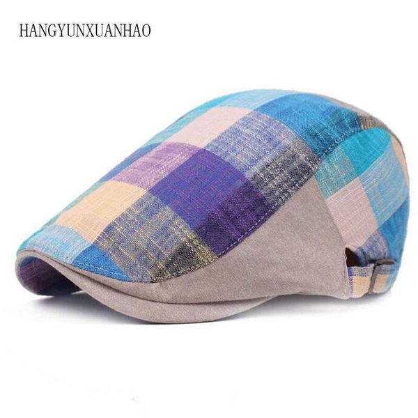classic englad style plaid berets caps for men women casual sports caps cotton berets hats boina casquette flat cap, Blue;gray
classic englad style plaid berets caps for men women casual sports caps cotton berets hats boina casquette flat cap, Blue;gray