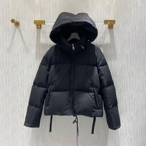 2021 new ladies fashion long sleeve hooded short down jacket 1212, Black
2021 new ladies fashion long sleeve hooded short down jacket 1212, Black