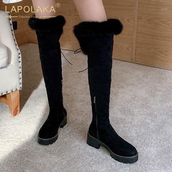 boots lapolaka 2021 arrivals big size 43 comfortable women shoes zipper chunky heels add fur warm winter female1, Black
boots lapolaka 2021 arrivals big size 43 comfortable women shoes zipper chunky heels add fur warm winter female1, Black
