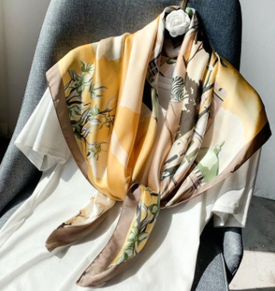 2020 designer brand new spring women silk square scarf fashion printed scarves lady shawls femme hijab 9090cm wmtrye, Blue;gray
2020 designer brand new spring women silk square scarf fashion printed scarves lady shawls femme hijab 9090cm wmtrye, Blue;gray