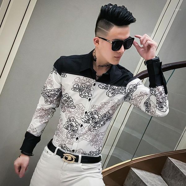 3xl- autumn new dress shirt men streetwear patchwork color mens casual shirts slim fit casual print shirts for men clothes 20201, White;black
3xl- autumn new dress shirt men streetwear patchwork color mens casual shirts slim fit casual print shirts for men clothes 20201, White;black