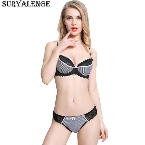 female gathered plastic bra striped underwear women fashion embroidered bow lace set kg-319, Red;black
female gathered plastic bra striped underwear women fashion embroidered bow lace set kg-319, Red;black