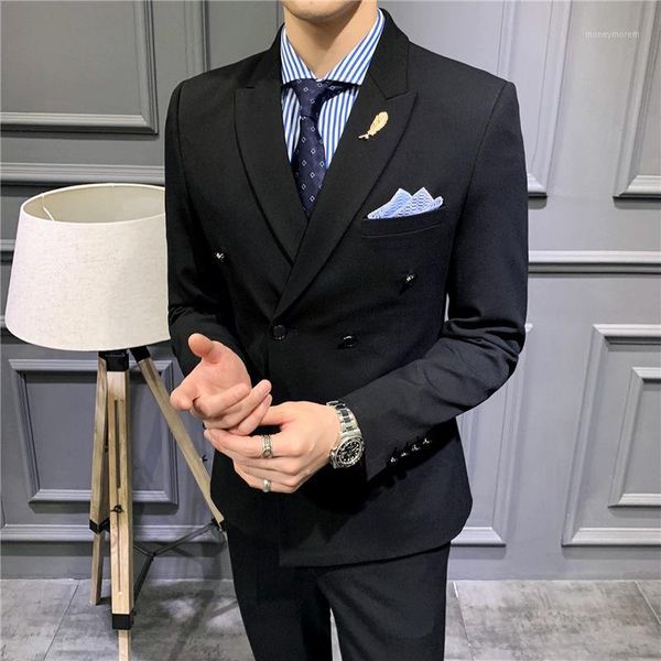 men's tracksuits han edition cultivate morality youth double-breasted three-piece suit professional dress the groom's man1, Gray
men's tracksuits han edition cultivate morality youth double-breasted three-piece suit professional dress the groom's man1, Gray