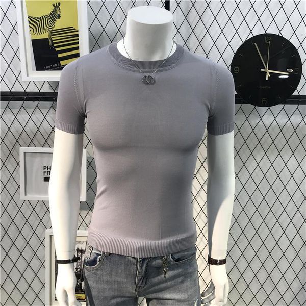 men summer short sleeve pullover sweater t-shirt male fashion casual slim fit knitted tees shirts solid color skinny tshirt1, White;black
men summer short sleeve pullover sweater t-shirt male fashion casual slim fit knitted tees shirts solid color skinny tshirt1, White;black
