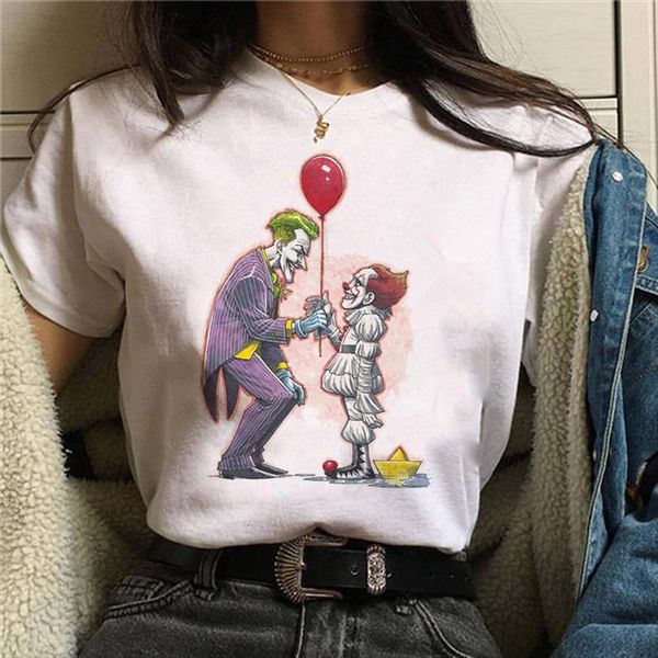 halloween shirt clown tv show horror characters print t shirt women horror characters friends fashion loose large size, White
halloween shirt clown tv show horror characters print t shirt women horror characters friends fashion loose large size, White