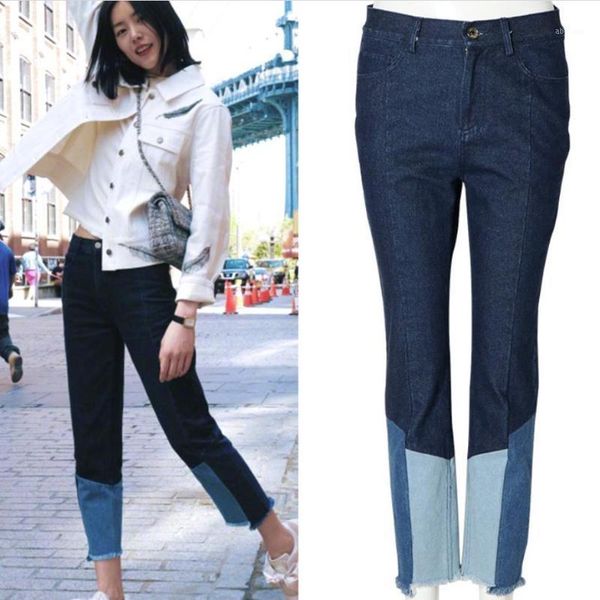 women's jeans 2021 spring autumn denim trousers for women mid waist patchwork fashion women's ankle length1, Blue
women's jeans 2021 spring autumn denim trousers for women mid waist patchwork fashion women's ankle length1, Blue