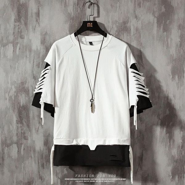 streetwear t shirt men cotton short sleeve t-shirt hip hop patchwork 2021 summer mens tshirt drop shipping, White;black
streetwear t shirt men cotton short sleeve t-shirt hip hop patchwork 2021 summer mens tshirt drop shipping, White;black