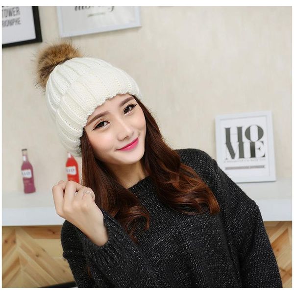 2019 furtalk knitted hat pompom hat winter women hat beanie for women soft warm female fur cap wmtvqe yyysports, Black;white
2019 furtalk knitted hat pompom hat winter women hat beanie for women soft warm female fur cap wmtvqe yyysports, Black;white